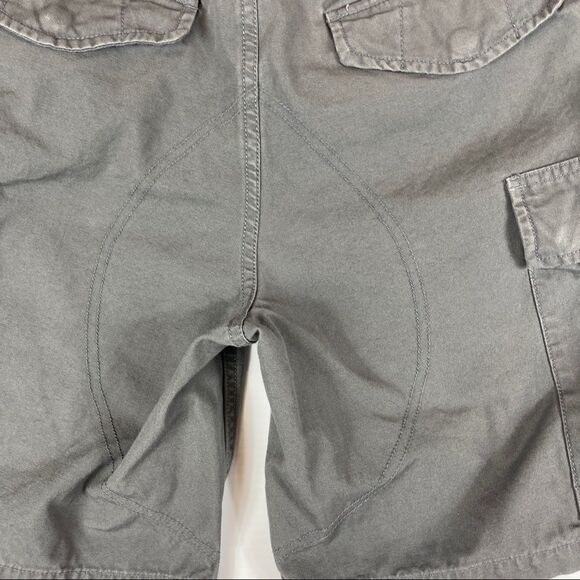 Burton Cargo Shorts Gray Hiking Outdoor Flat Front Men's Size 28 Cotton - Picture 8 of 10